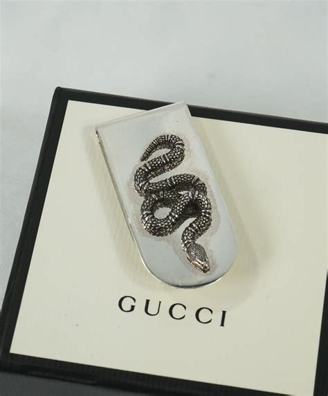 money clip metal gucci snake|Gucci Snake Money Clip .